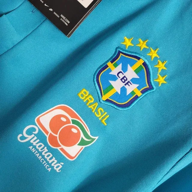 Brazil 21/22 Pre-Match Training Shirt - View 4