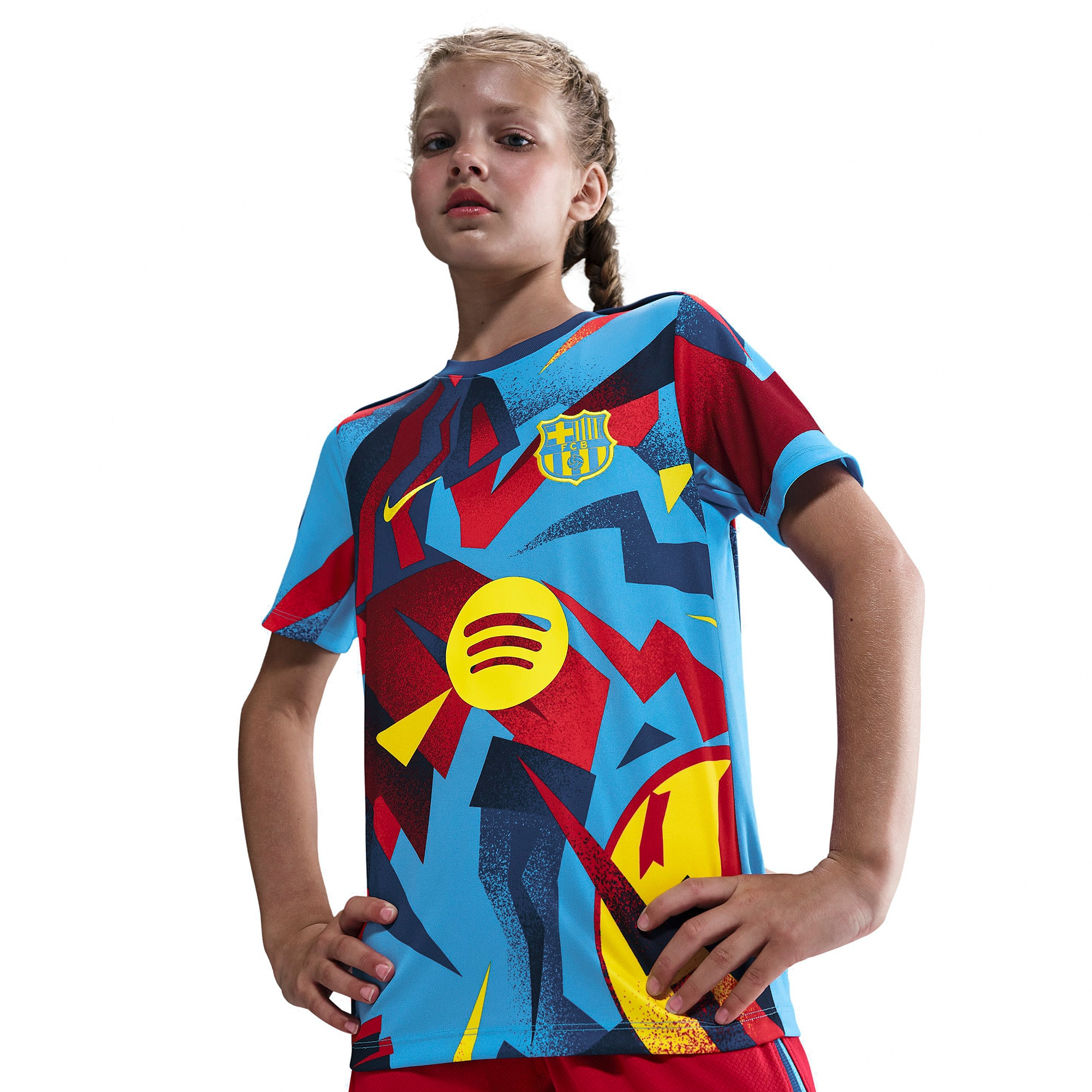 Blaugrana 25/26 Pre-Match Fourth Kids Shirt - View 2