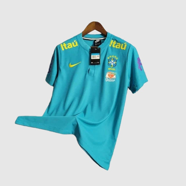 Brazil 21/22 Pre-Match Training Shirt - View 8